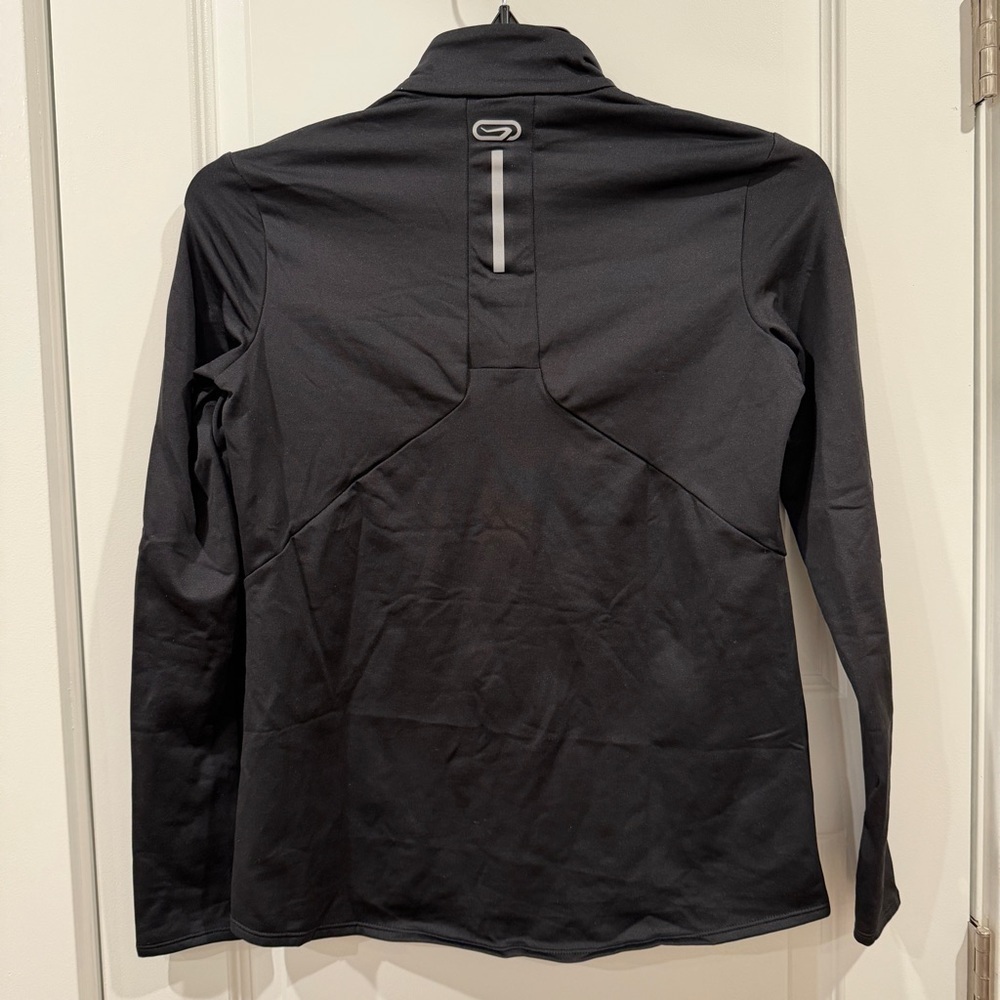Decathlon Women’s Black Activewear Long Sleeves Top Half Zipper sz S - Picture 6 of 6
